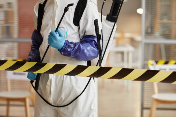 Professional Sewage Cleanup technician working in Jersey City, NJ